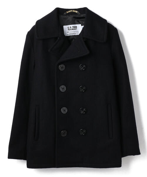 schott（ショット）の「Schott/ショット/753US PEA COAT 24oz/ピーコート 24オンス（ピーコート・メンズ・ネイビー・40/34/42/36/38/44）」の10枚目の写真