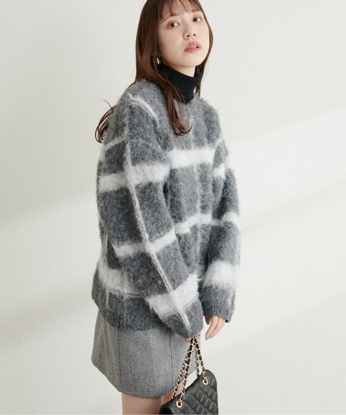 natural couture(ナチュラルクチュール)の「アルパカタッチふわもこニット(ニット/セーター・レディース・ライトグレー/ベージュ/ブルー/その他1・FREE)」の15枚目の写真