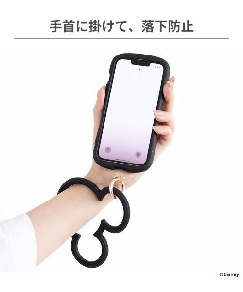 Hamee（ハミィ）の「ディズニーキャラクター シリコンハンドストラップ(ミッキーアイコン)（スマホグッズ・レディース・ブラック/ベージュ/サックスブルー/ベビーピンク・FREE）」の11枚目の写真