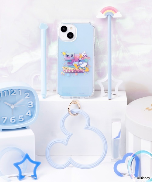 Hamee（ハミィ）の「ディズニーキャラクター シリコンハンドストラップ(ミッキーアイコン)（スマホグッズ・レディース・ブラック/ベージュ/サックスブルー/ベビーピンク・FREE）」の20枚目の写真