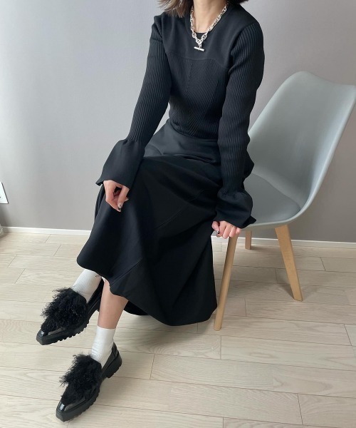 AMELY(エミリー)の「エコファーローファー(ローファー・レディース・ホワイト系1/ブラック系1/ブラック系/ホワイト系2/ブラック系2・35/37/38/36/39/40)」の19枚目の写真