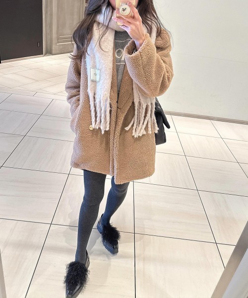 AMELY(エミリー)の「エコファーローファー(ローファー・レディース・ホワイト系1/ブラック系1/ブラック系/ホワイト系2/ブラック系2・35/37/38/36/39/40)」の16枚目の写真