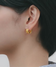 YU-KA:ワイドラインシンプルフープピアス