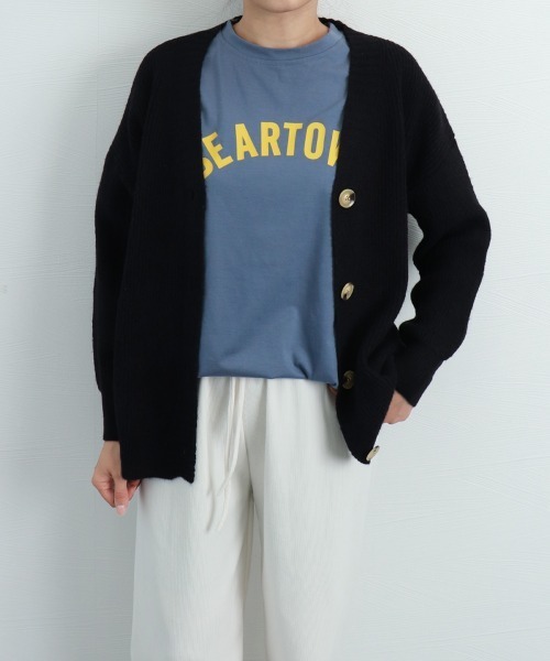 Miniministore(ミニミニストア)の「ニットカーディガン Vネック 中厚手秋冬(カーディガン/ボレロ・レディース・ブラック/アイボリー/ブラウン・フリー)」の20枚目の写真