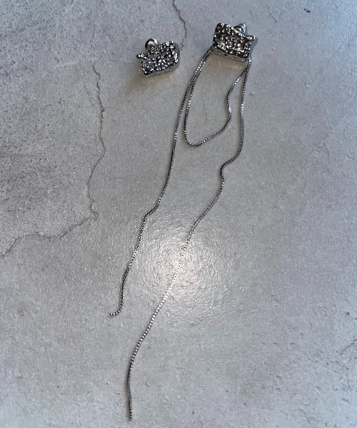 AIC.（エーアイシー）の「イレギュラープレートピアス（ピアス（両耳用）・レディース・シルバー/ゴールド・FREE）」の3枚目の写真