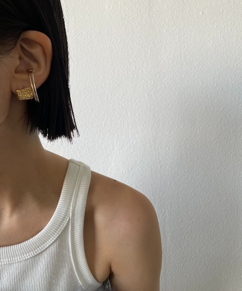 AIC.（エーアイシー）の「イレギュラープレートピアス（ピアス（両耳用）・レディース・シルバー/ゴールド・FREE）」の16枚目の写真