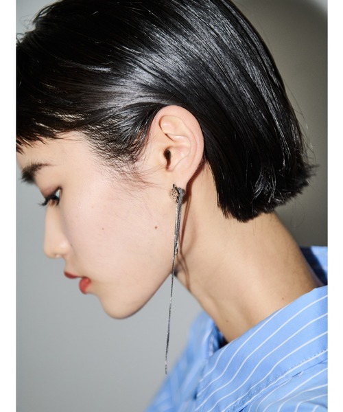 AIC.（エーアイシー）の「イレギュラープレートピアス（ピアス（両耳用）・レディース・シルバー/ゴールド・FREE）」の5枚目の写真