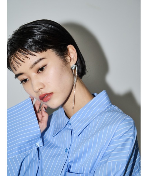 AIC.（エーアイシー）の「イレギュラープレートピアス（ピアス（両耳用）・レディース・シルバー/ゴールド・FREE）」の8枚目の写真