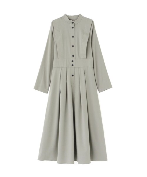 N.（N. Natural Beauty Basic）（エヌエヌナチュラルビューティーベーシック）の「【S Size Line】◆タックショルダーロングワンピース（ワンピース・レディース・グレー/ホワイト・MEDIUM/SMALL）」の3枚目の写真