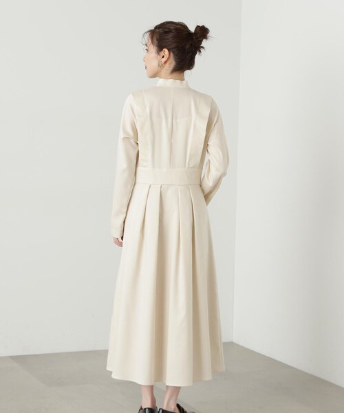 N.（N. Natural Beauty Basic）（エヌエヌナチュラルビューティーベーシック）の「【S Size Line】◆タックショルダーロングワンピース（ワンピース・レディース・グレー/ホワイト・MEDIUM/SMALL）」の20枚目の写真