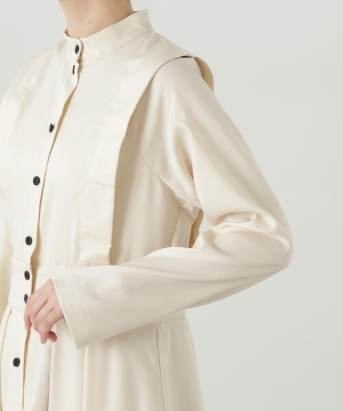 N.（N. Natural Beauty Basic）（エヌエヌナチュラルビューティーベーシック）の「【S Size Line】◆タックショルダーロングワンピース（ワンピース・レディース・グレー/ホワイト・MEDIUM/SMALL）」の22枚目の写真