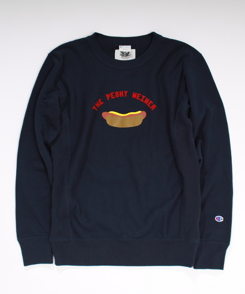 Champion(チャンピオン)の「◇CHAMPION*Mark McNairy*417別注 HOT DOG スウェット(スウェット・メンズ・ライトグレー/ネイビー・X-LARGE/MEDIUM/LARGE)」の13枚目の写真