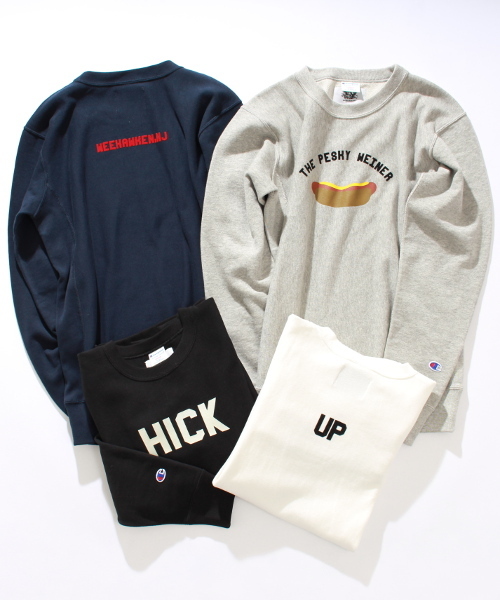 Champion(チャンピオン)の「◇CHAMPION*Mark McNairy*417別注 HOT DOG スウェット(スウェット・メンズ・ライトグレー/ネイビー・X-LARGE/MEDIUM/LARGE)」の11枚目の写真