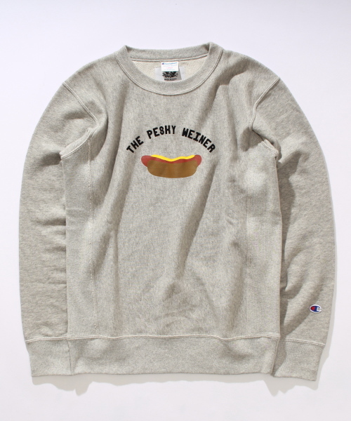 Champion(チャンピオン)の「◇CHAMPION*Mark McNairy*417別注 HOT DOG スウェット(スウェット・メンズ・ライトグレー/ネイビー・X-LARGE/MEDIUM/LARGE)」の17枚目の写真