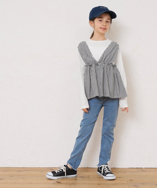 【希少】LOEWE ロゴプリント ギンガムチェック ドッキングTシャツ 希少】LOEWE ロゴプリント ギンガムチェック ドッキングTシャツ