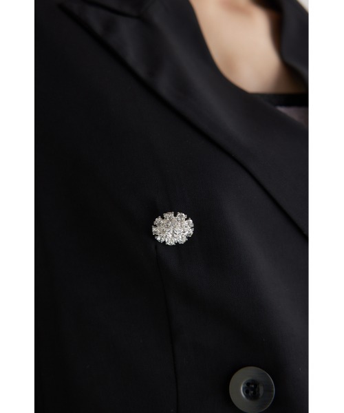 rienda（リエンダ）の「コンパクトテーラードジャケット（テーラードジャケット・レディース・ホワイト/ライトピンク/マルチ/ネイビー/ブラック・MEDIUM/SMALL）」の14枚目の写真