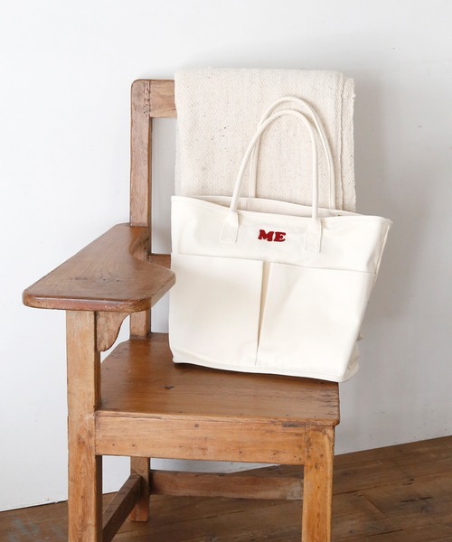 ACCOMMODE（アコモデ）の「キャンバスサガラMEトートバッグ（トートバッグ・レディース・ブルー/グリーン/アイボリー/ピンク/パープル・FREE）」の2枚目の写真