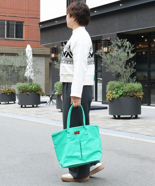 ACCOMMODE（アコモデ）の「キャンバスサガラMEトートバッグ（トートバッグ・レディース・ブルー/グリーン/アイボリー/ピンク/パープル・FREE）」の10枚目の写真