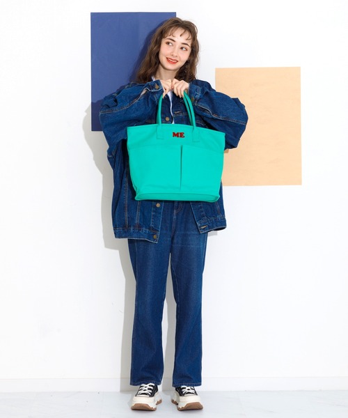 ACCOMMODE（アコモデ）の「キャンバスサガラMEトートバッグ（トートバッグ・レディース・ブルー/グリーン/アイボリー/ピンク/パープル・FREE）」の8枚目の写真