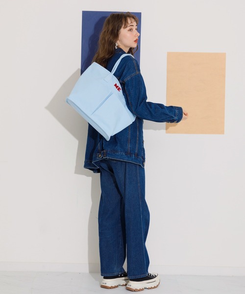 ACCOMMODE（アコモデ）の「キャンバスサガラMEトートバッグ（トートバッグ・レディース・ブルー/グリーン/アイボリー/ピンク/パープル・FREE）」の11枚目の写真