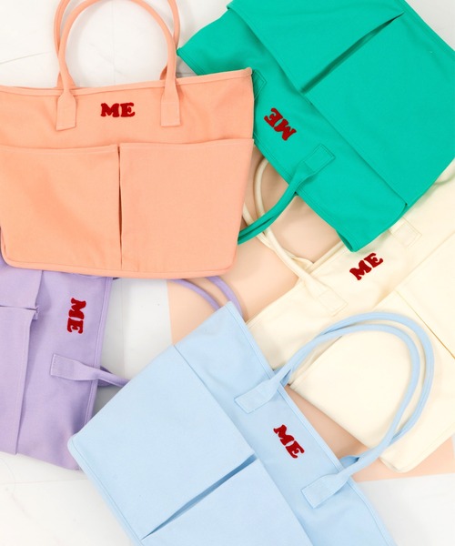 ACCOMMODE（アコモデ）の「キャンバスサガラMEトートバッグ（トートバッグ・レディース・ブルー/グリーン/アイボリー/ピンク/パープル・FREE）」の17枚目の写真