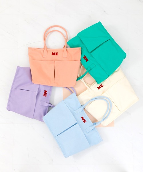 ACCOMMODE（アコモデ）の「キャンバスサガラMEトートバッグ（トートバッグ・レディース・ブルー/グリーン/アイボリー/ピンク/パープル・FREE）」の18枚目の写真