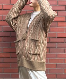 DOUBLE NAME | ジグザグジャガードZIPカーディガン(カーディガン/ボレロ)