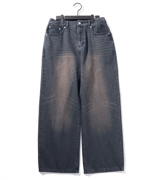 THISIS(ディスイズ)の「12oz デニム オーバーダイ バギーパンツ(デニムパンツ・メンズ・ブラック系その他/ブルー/ブラック/ブルー系その他・MEDIUM/X-LARGE/LARGE)」の3枚目の写真