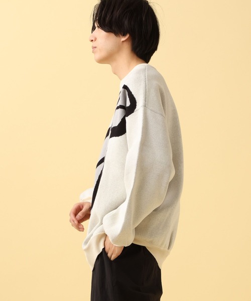 PBLIM(ページボーイリム)の「PBLIM/インパクトロゴニット(ニット/セーター・レディース・オフホワイト/グレー/ブルー・FREE)」の5枚目の写真