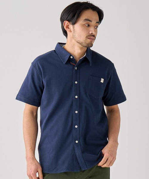 KRIFF MAYER(クリフメイヤー)の「フルオープンポロ(ポロシャツ・メンズ・ブラック/ミント/ブルー/ピンク/オフホワイト/グレー/ネイビー/ダークグリーン/ターコイズブルー・SMALL/MEDIUM/LARGE/X-LARGE)」の7枚目の写真