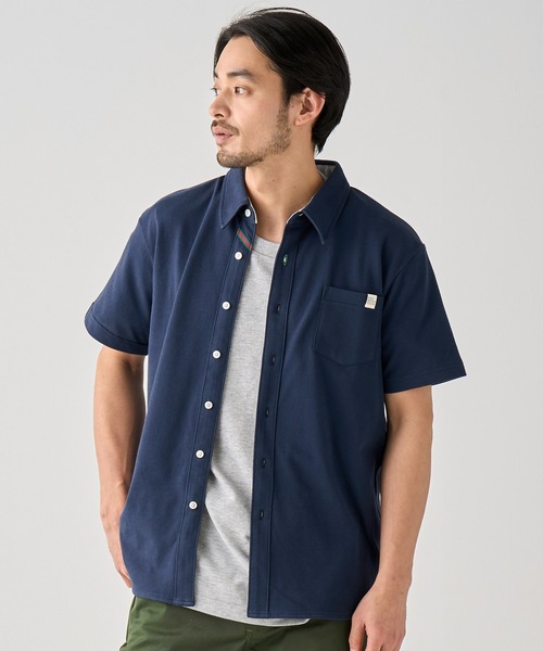 KRIFF MAYER(クリフメイヤー)の「フルオープンポロ(ポロシャツ・メンズ・ブラック/ミント/ブルー/ピンク/オフホワイト/グレー/ネイビー/ダークグリーン/ターコイズブルー・SMALL/MEDIUM/LARGE/X-LARGE)」の15枚目の写真