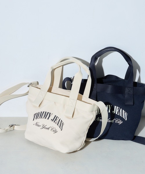 tommy jeans（トミー ジーンズ）の「ホットサマーミニトートバッグ（トートバッグ・レディース・オフホワイト/ネイビー・FREE）」の12枚目の写真
