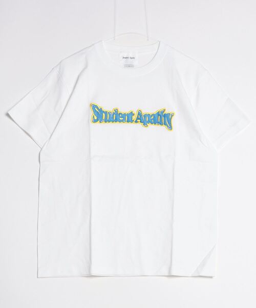 Student Apathy（スチューデントアパシー）の「studentapathy Logo T-shirts（Tシャツ/カットソー・メンズ・ブラック×レッド/ホワイト×ブルー/ホワイト×レッド/ブラック×ブルー・MEDIUM/LARGE）」の2枚目の写真