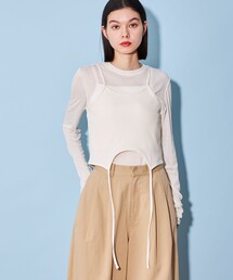 CITEN | ＜CITEN＞キャミソール レイヤード コンパクト トップ(Tシャツ/カットソー)