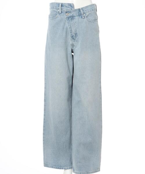 INGNI（イング）の「ウエストデザインワイドデニムパンツ／Ａ（デニムパンツ・レディース・ブルー系その他3/グレー・FREE）」の3枚目の写真
