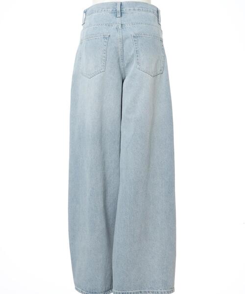 INGNI（イング）の「ウエストデザインワイドデニムパンツ／Ａ（デニムパンツ・レディース・ブルー系その他3/グレー・FREE）」の5枚目の写真