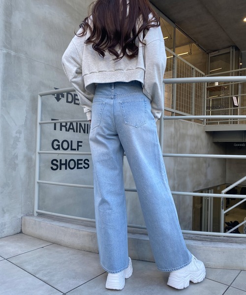 INGNI（イング）の「ウエストデザインワイドデニムパンツ／Ａ（デニムパンツ・レディース・ブルー系その他3/グレー・FREE）」の15枚目の写真