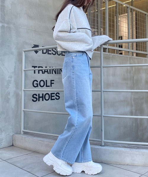 INGNI（イング）の「ウエストデザインワイドデニムパンツ／Ａ（デニムパンツ・レディース・ブルー系その他3/グレー・FREE）」の18枚目の写真