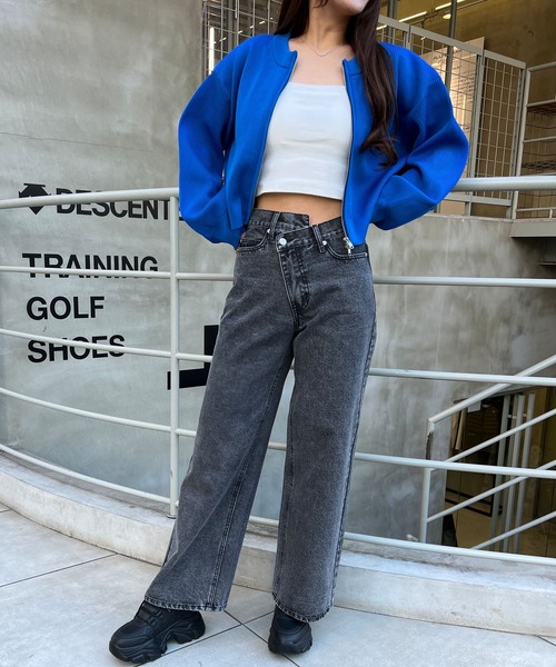 INGNI（イング）の「ウエストデザインワイドデニムパンツ／Ａ（デニムパンツ・レディース・ブルー系その他3/グレー・FREE）」の9枚目の写真