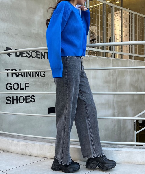 INGNI（イング）の「ウエストデザインワイドデニムパンツ／Ａ（デニムパンツ・レディース・ブルー系その他3/グレー・FREE）」の11枚目の写真