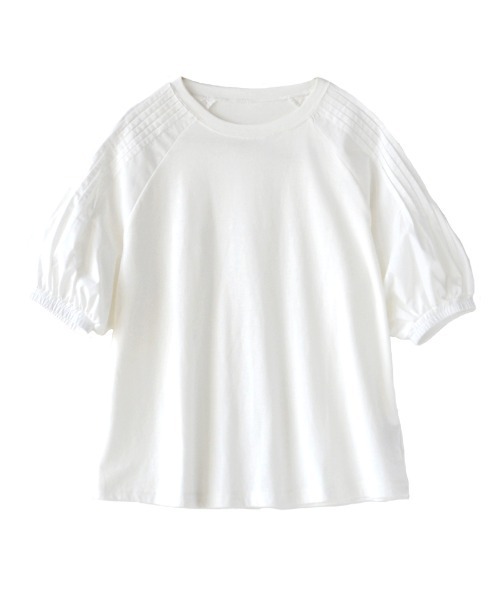 e-zakkamania stores(イーザッカマニアストアーズ)の「タックスリーブ プルオーバー(Tシャツ/カットソー・レディース・オフホワイト/ブラック・M)」の10枚目の写真