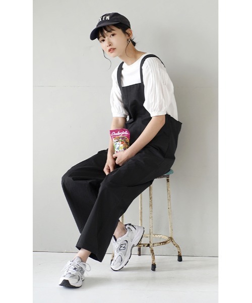 e-zakkamania stores(イーザッカマニアストアーズ)の「タックスリーブ プルオーバー(Tシャツ/カットソー・レディース・オフホワイト/ブラック・M)」の3枚目の写真