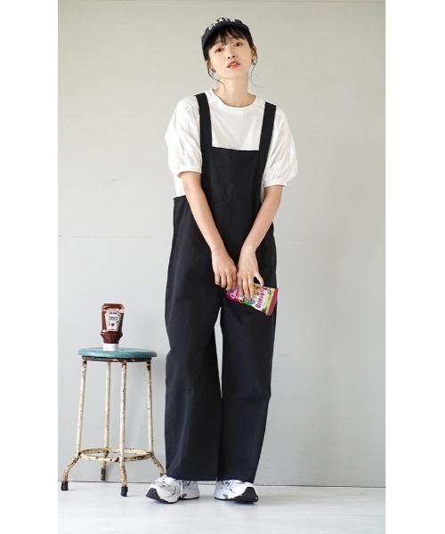 e-zakkamania stores(イーザッカマニアストアーズ)の「タックスリーブ プルオーバー(Tシャツ/カットソー・レディース・オフホワイト/ブラック・M)」の4枚目の写真
