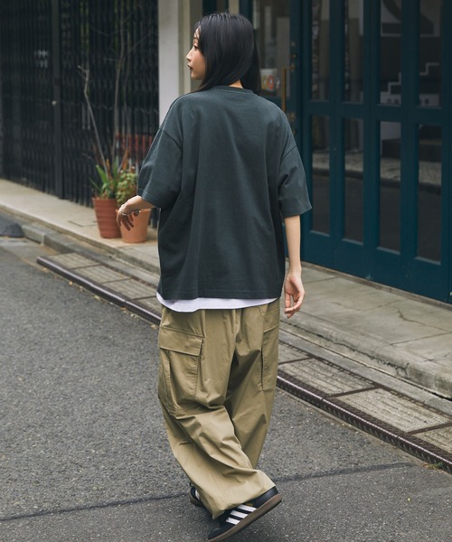 U.S. POLO ASSN.(ユーエスポロアッスン)の「U.S. POLO ASSN. /ユーエスポロアッスン 別注 オーバーサイズ ロゴデザイン 半袖Tシャツ(Tシャツ/カットソー・レディース・ネイビー/スミクロ/ホワイト系2/ホワイト系1/オートミール/グレー系1/ネイビー系2/チャコールグレー/オフホワイト・FREE)」の11枚目の写真
