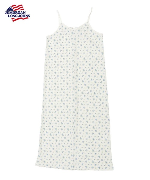 JEMORGAN（ジェーイーモーガン）の「【JEMORGAN / ジェーイーモーガン】ワッフル花柄 キャミワンピ（パック入り）（ワンピース・レディース・ブルー系/ピンク系・F）」の2枚目の写真