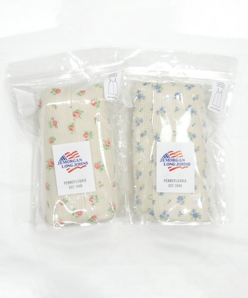 JEMORGAN（ジェーイーモーガン）の「【JEMORGAN / ジェーイーモーガン】ワッフル花柄 キャミワンピ（パック入り）（ワンピース・レディース・ブルー系/ピンク系・F）」の5枚目の写真