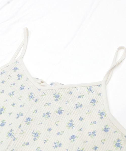 JEMORGAN（ジェーイーモーガン）の「【JEMORGAN / ジェーイーモーガン】ワッフル花柄 キャミワンピ（パック入り）（ワンピース・レディース・ブルー系/ピンク系・F）」の10枚目の写真