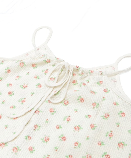 JEMORGAN（ジェーイーモーガン）の「【JEMORGAN / ジェーイーモーガン】ワッフル花柄 キャミワンピ（パック入り）（ワンピース・レディース・ブルー系/ピンク系・F）」の3枚目の写真