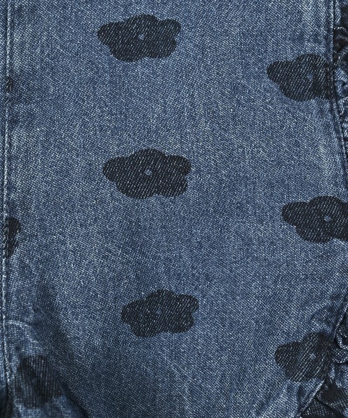 CALMIA（カルミア）の「フラワーPTデニムフリルキュロットパンツ（80～150cm）（デニムパンツ・キッズ・ブルー/ネイビー・100/150/140/110/90/80/130/120）」の19枚目の写真