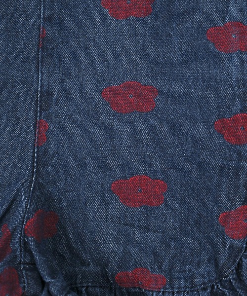 CALMIA（カルミア）の「フラワーPTデニムフリルキュロットパンツ（80～150cm）（デニムパンツ・キッズ・ブルー/ネイビー・100/150/140/110/90/80/130/120）」の14枚目の写真